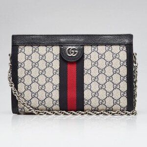 Gucci Supreme GG Coated Canvas Vintage Web Ophidia Small Shoulder Bag 795-050325